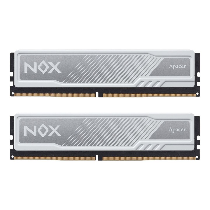 Оперативна памет Apacer 16GB DDR4 3200MHz комплект (2x8GB) NOX, Бял