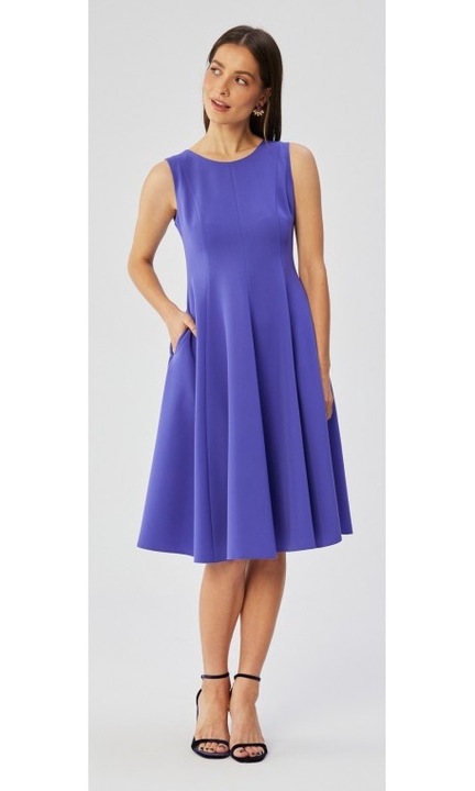 Stylove Női midi ruha Jukmun S358 lila, Lila