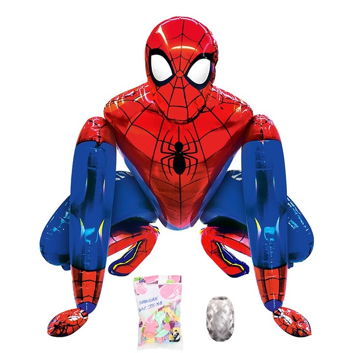 Комплект балони Spider-Man, разноцветен латекс, 100 части, 10 инча