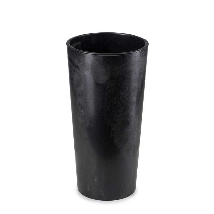 Саксия за цветя, HowHomely, Urbanika ECO, 30x30 см, Модерна, Пластмаса, Черна