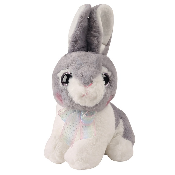Iepuras de Plus, 25cm, Gri