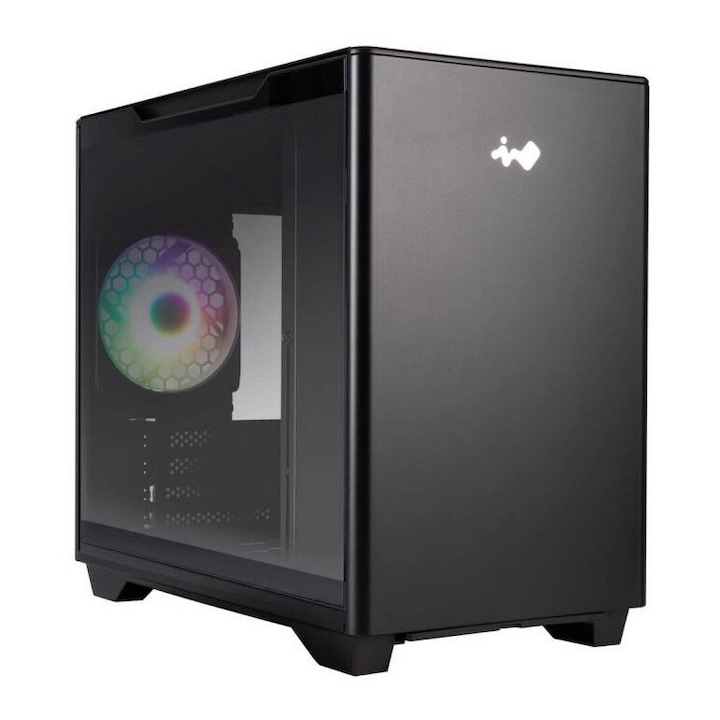 Carcasa PCCOOLER, Tower, ATX, fara sursa, sticla securizata, 1 ventilator inclus, alb, USB 3.2 gen 1 x 1, USB 2.0 x 2, mic, audio