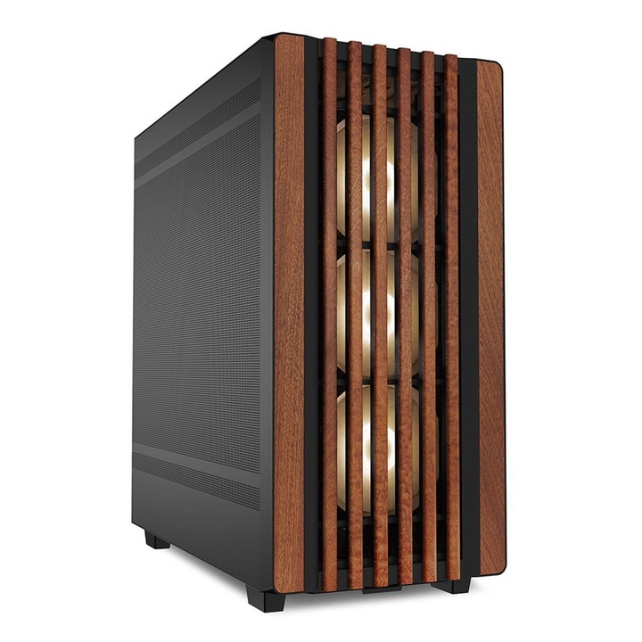 Sharkoon Rebel C70G RGB Black/Wood, 237885, Ház