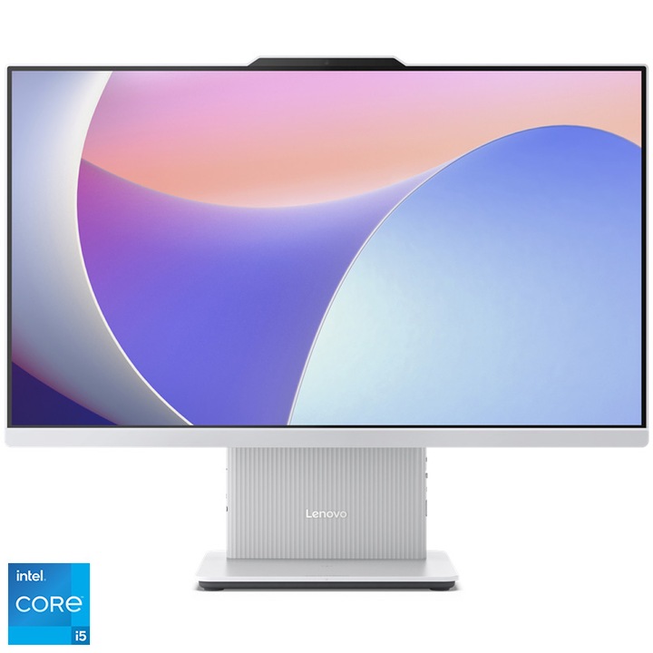 Настолен Компютър All-in-One Lenovo IdeaCentre 24IRH9 All-in-One, Intel® Core™ i5-13420H, 23,8", Full HD, IPS, 16GB DDR5, 512GB SSD M.2 2280 PCIe 4.0x4 NVMe, Intel® UHD Graphics, No OS, Cloud Grey