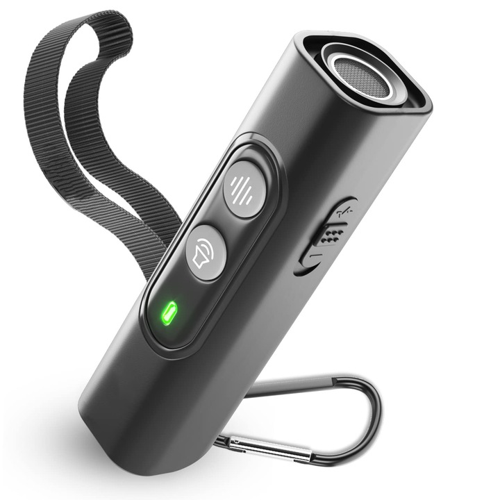 Dispozitiv dresaj WALALLA, ultrasonic si sonor, compact, baterie de lunga durata, negru