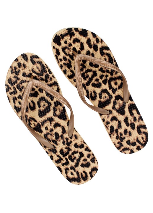 Slapi pentru femei Shopiens® cu animal print si curea