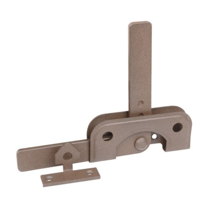 Zavor Metalic Pentru Poarta Gradina Alberts Duravis 120x50 Mm, Otel Zincat Maro Inchis