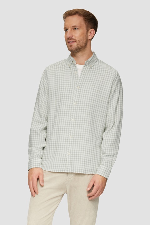 s.Oliver, Hosszú ujjú pamuting, Fehér/Halványzöld, S