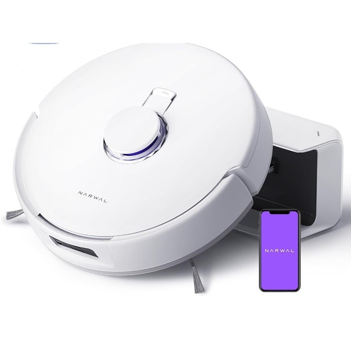 Прахосмукачка-робот Narwal Freo X Plus, LiDAR навигация, против заплитане, 7800pa, 35x35x10.7cm