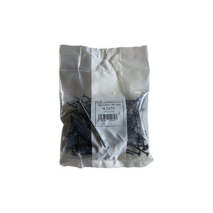 Set 100 buc Negrese/surub gips carton 4.2*70 filet lemn