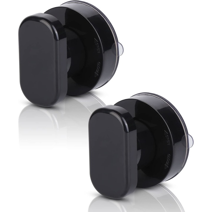 Set de 2 butoane pentru usa de dus din otel inoxidabil, Finisaj Lucios, Durabile