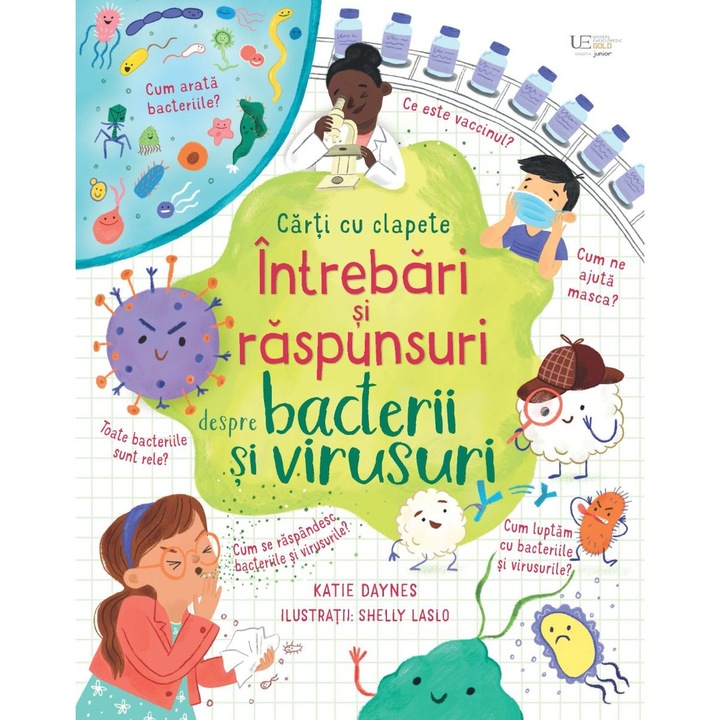 Intrebari si raspunsuri despre bacterii si virusuri, Carte cu clapete, Usborne Books