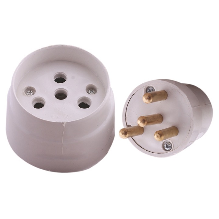 Cupla cu stecher Balkan, alb, 380V