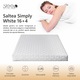 Saltea ortopedica Sleep Evolution Simply White, 100x190x20cm, 16+4 spuma poliuretanica cu memorie, hipoalergenica, reversibila, fermitate medie