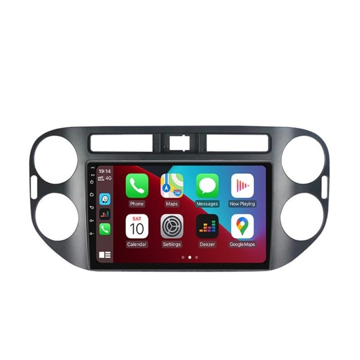 Navigatie VW Tiguan 2008-2016 cu ecran IPS 8-core 2+32GB Android Wireless Carplay Slot SIM 4G