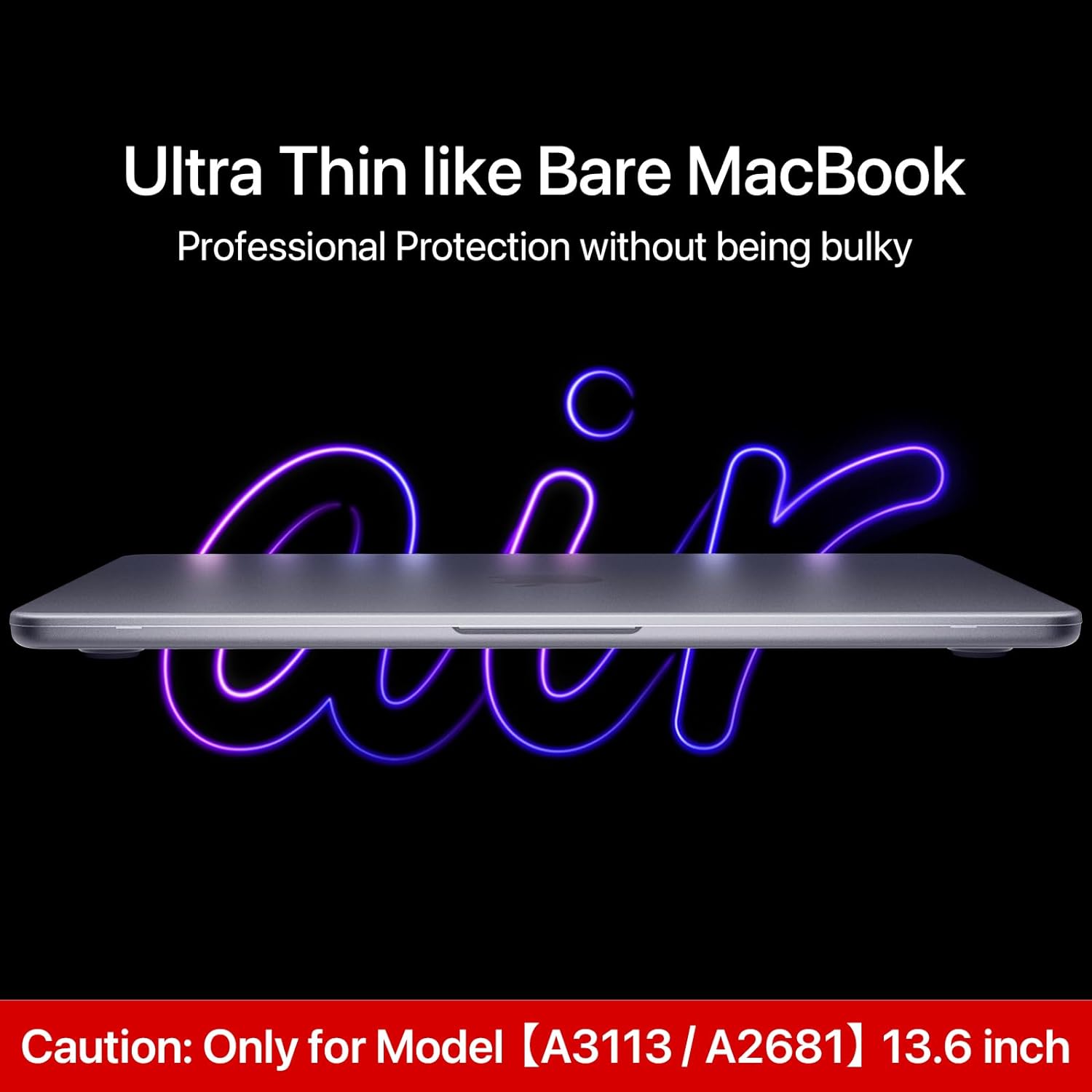 Carcasa pentru MacBook Air 13 2026 / 2025 / 2024 / 2022 M5, M4, M3, M2 Hard Shell Frost tranparent mat