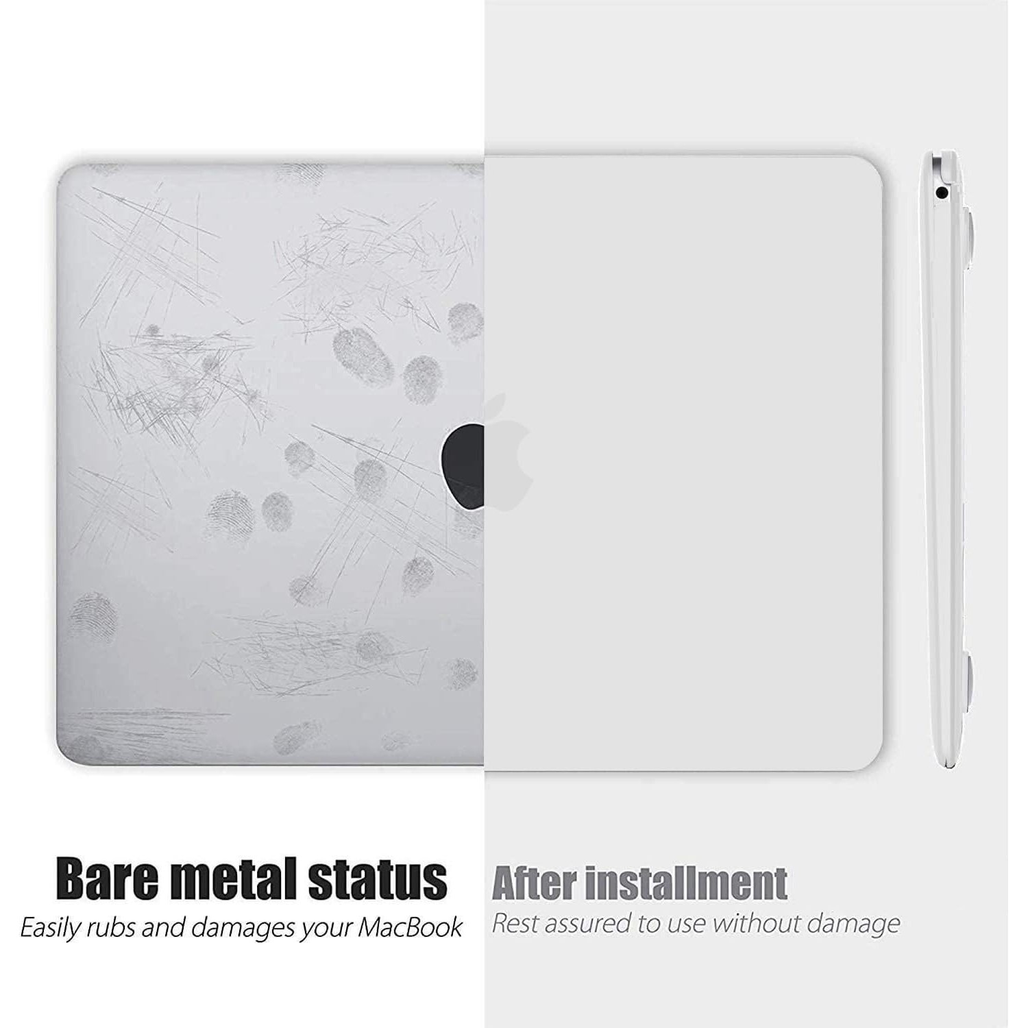 Carcasa pentru MacBook Air 13 2026 / 2025 / 2024 / 2022 M5, M4, M3, M2 Hard Shell Frost tranparent mat