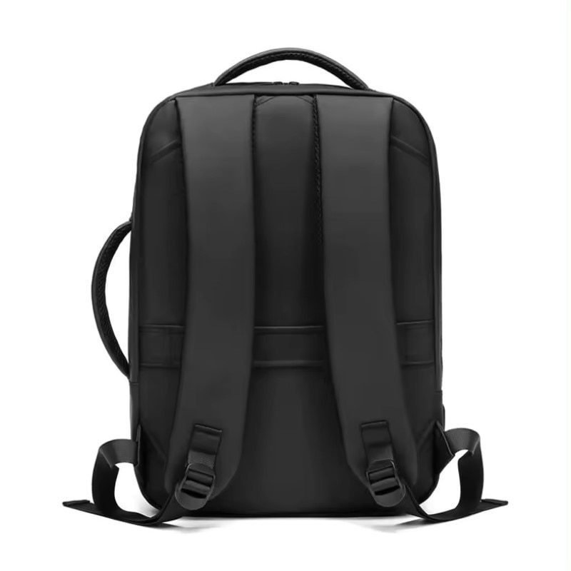 Rucsac laptop 15.6", smart business convertibil, cu port de incarcare USB, GETICS, 30x12x42 cm, Negru