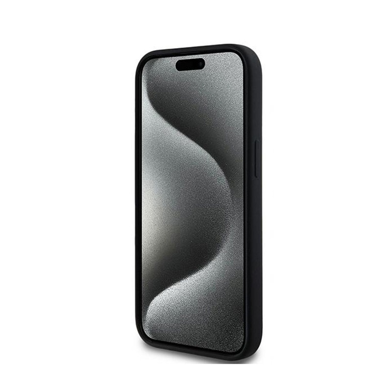 Husa telefon, Karl Lagerfeld, Karl & Choupette MagSafe, Compatibil cu Apple iPhone 15 Plus/iPhone 14 Plus, Silicon, Negru