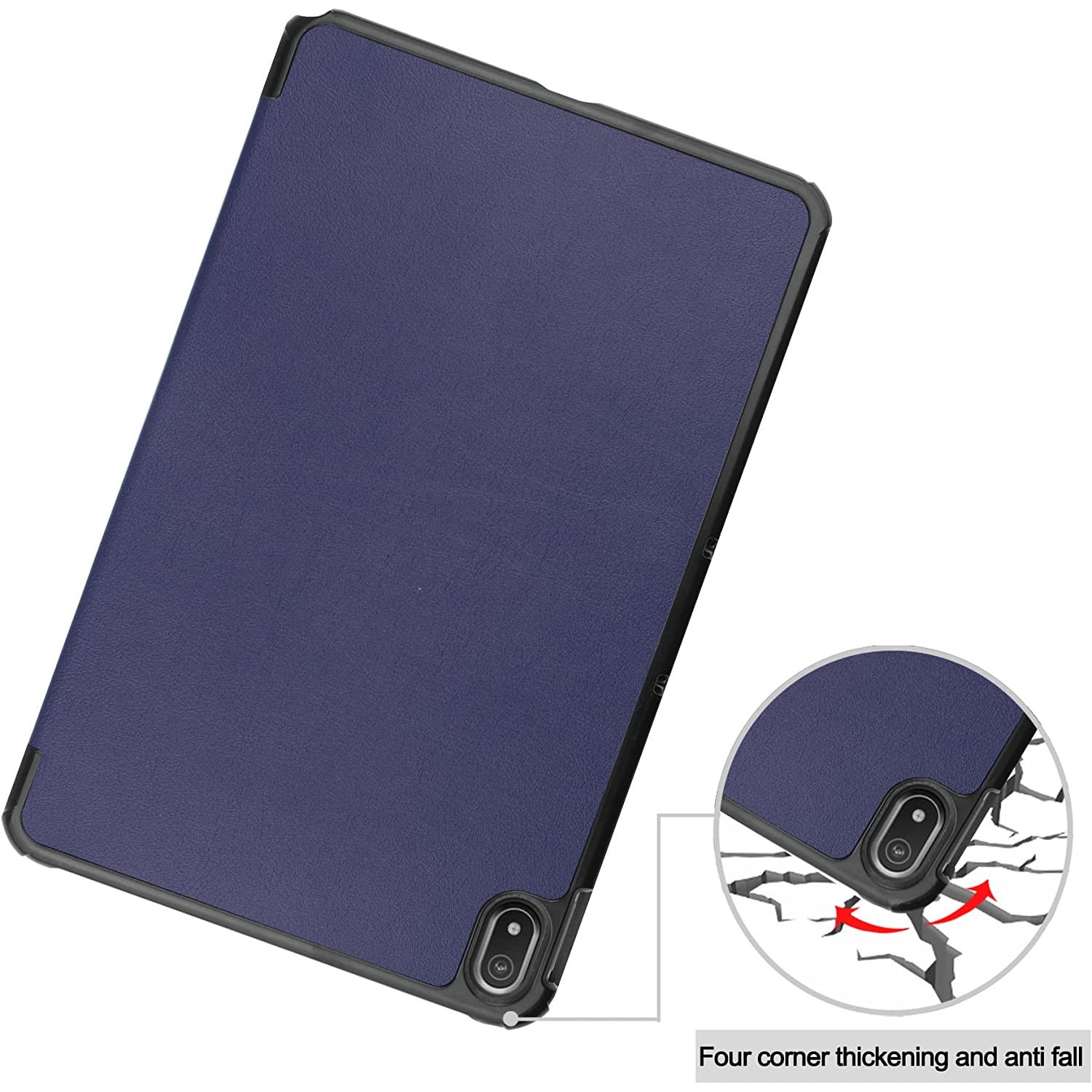Husa pentru Samsung Galaxy Tab A9 8.7 inch UltraSlim de tip stand, cu functie sleep/wake-up, Sigloo, Dark Blue