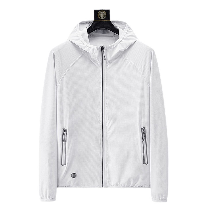 от QttvbTna, защита UP50+, дишаща, текстил, Бял