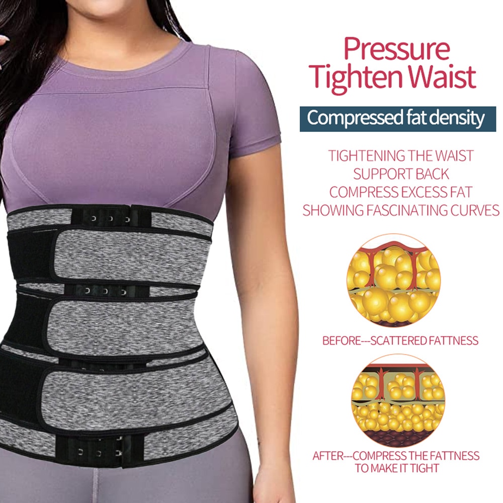 Corset modelator talie Tovbmup, neopren, cu fermoar, suport lombar, gri marime extra Corset modelator talie Tovbmup, neopren, cu fermoar, suport lombar, gri marime extra