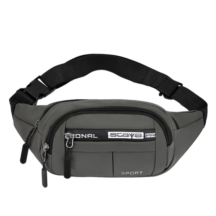 Uniszex sporttáska, nagy kapacitású, cipzáras rekeszekkel, többszínű