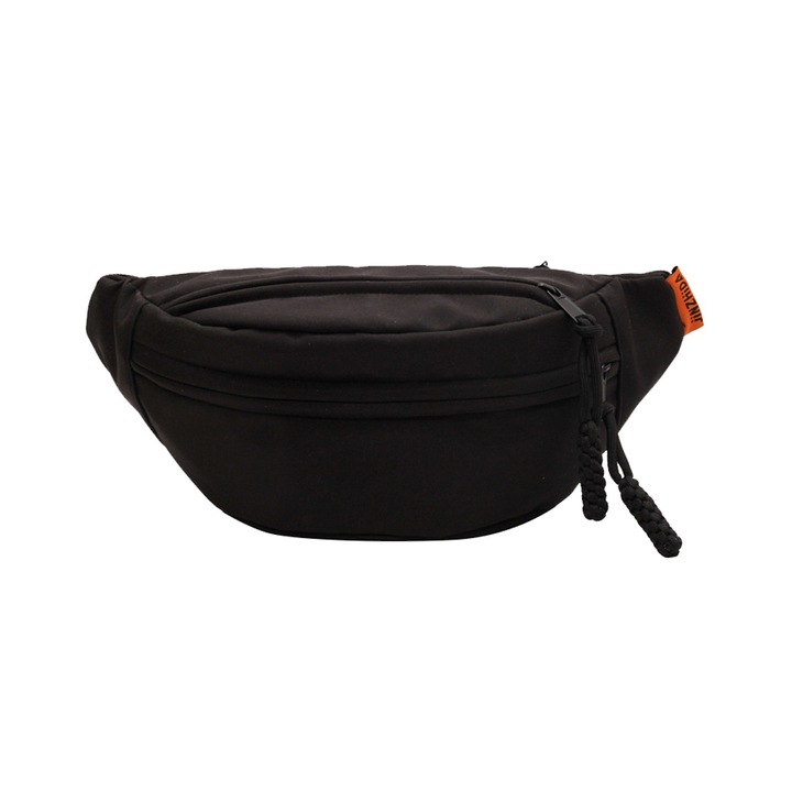 QttvbTna sporttáska, multifunkcionális, fekete, 32 x 14 x 10 cm