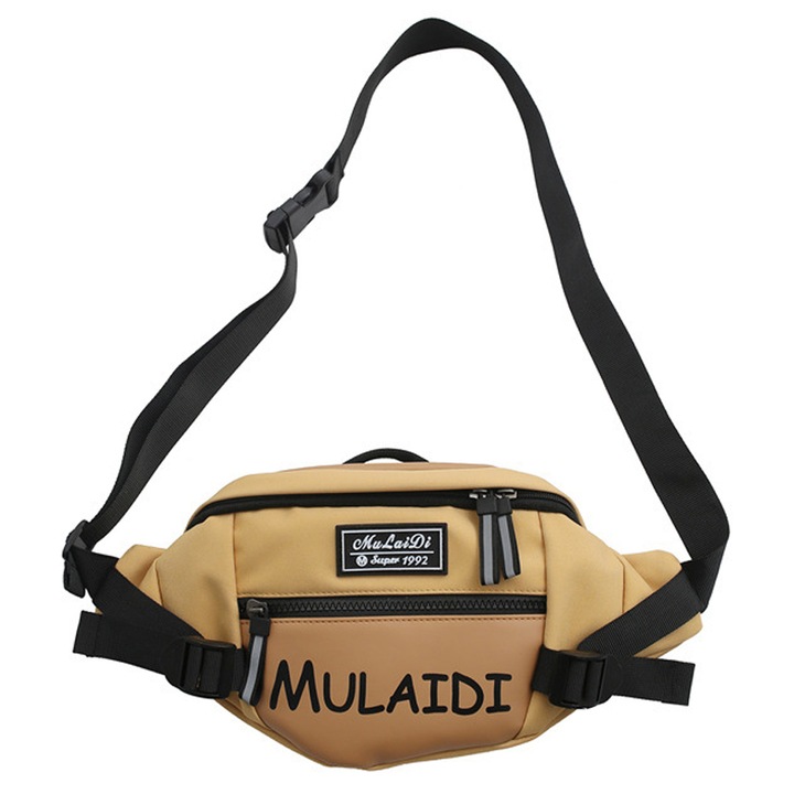 Sportos övtáska, nagy kapacitású, állítható, túrázáshoz, sétához, kerékpározáshoz, többszínű