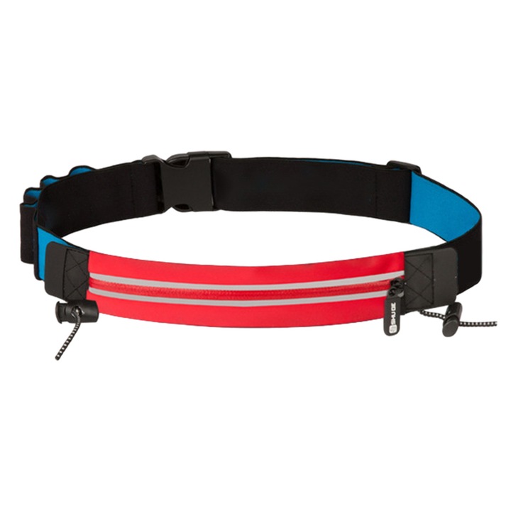 Uniszex sporttáska, ultravékony, nagy kapacitású, telefonhoz, fekete