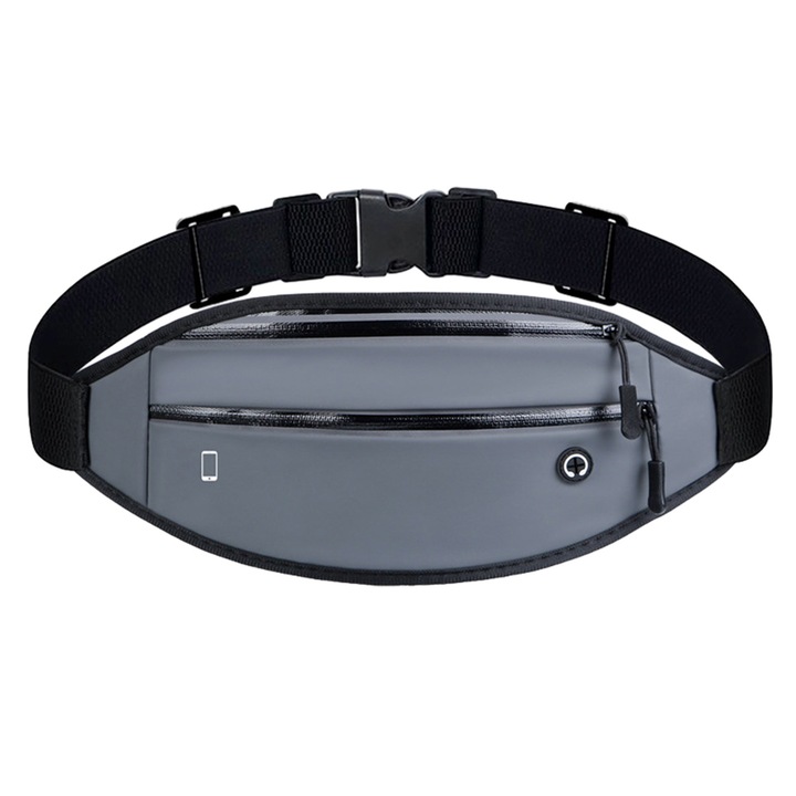 Messenger táska, válltáska, cipzáras zseb, utazáshoz, futáshoz, edzéshez alkalmas, övtáska