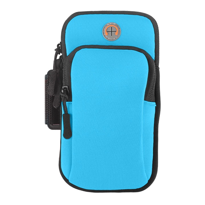 Izzadásálló sporttáska, kék, 18x10x4cm