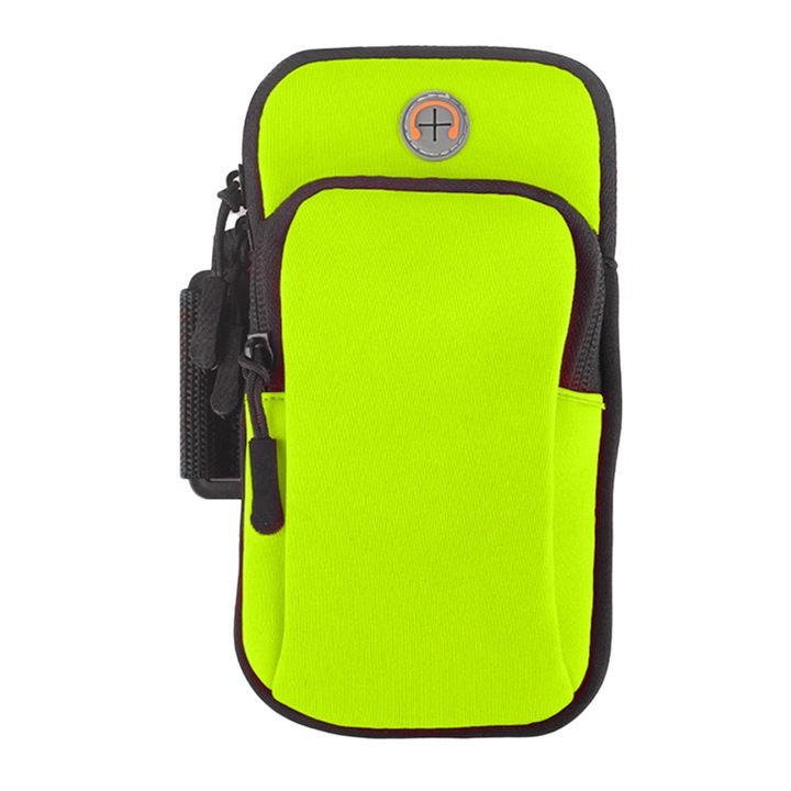 Izzadásálló sporttáska, zöld, 18x10x4cm