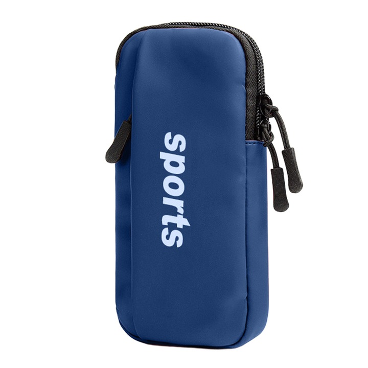 Többfunkciós kültéri sporttáska, vízálló, 6.8 hüvelyk alatti telefonokhoz, fekete színű