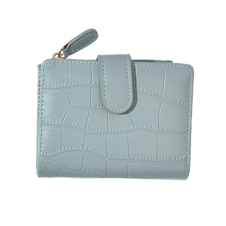 Дамски портфейл, син, 11.5х9.5х2см, Син, 11.5 x 9.5 x 2 cm