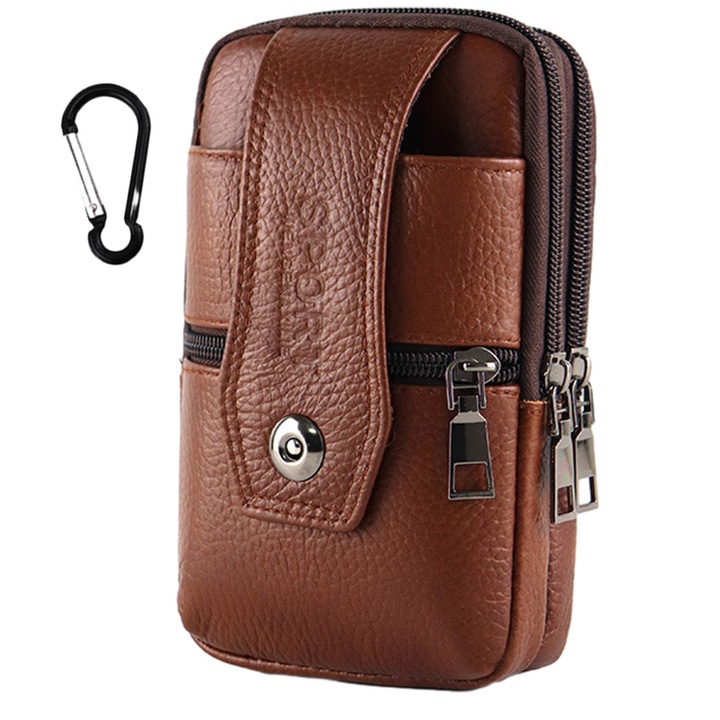 Чанта за телефон, QttvbTna, двойна кожа, 16,5x10x4см