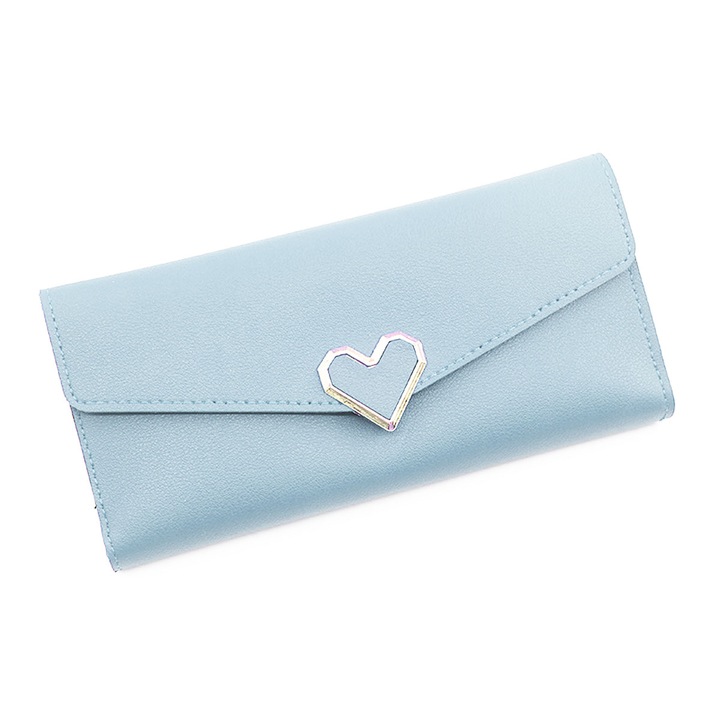 Портфейл 21x4x11см, син, Син, 21 x 4 x 11