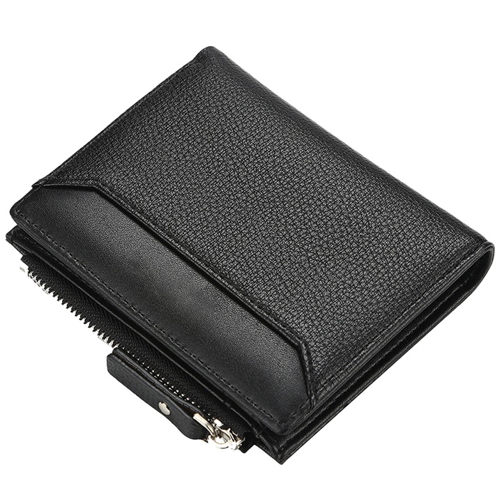 Мъжки портфейл черен 14х4х12см комплект 1 бр