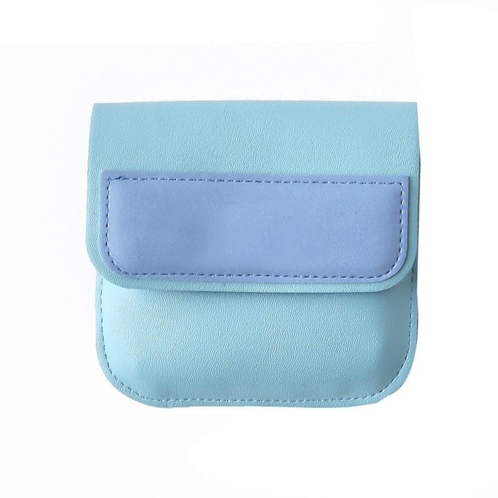 Портфейл 10.5х10см, син, Син, 10.5 x 10