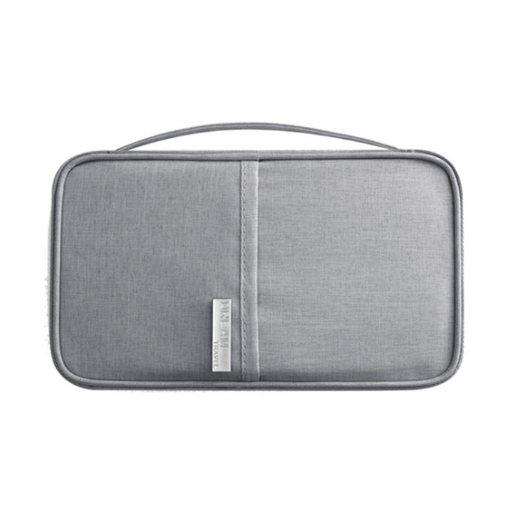 Organizator documente, gri, 21.5x12.5x2cm