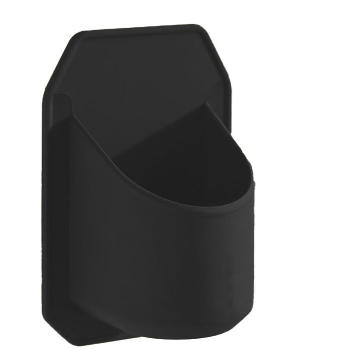 Suport portabil pentru pahar, ABS, negru, 14x9.8x7.5cm