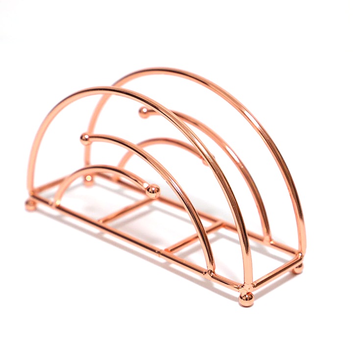 HERUSI rosegold csúszásgátló szalvétatartó 15x10x10cm