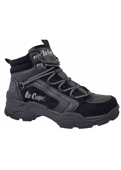 Lee Cooper Ботуши за открито, синтетични, черно/сиво, Черен/Сив, 36