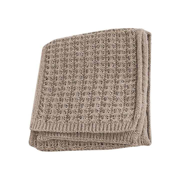 Női sál QttvbTna, kötött, barna, 40x150cm