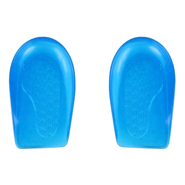 Talpici ortopedici corectivi pentru picioare O/X, silicon, albastru, 10.5x7.3x2.3cm