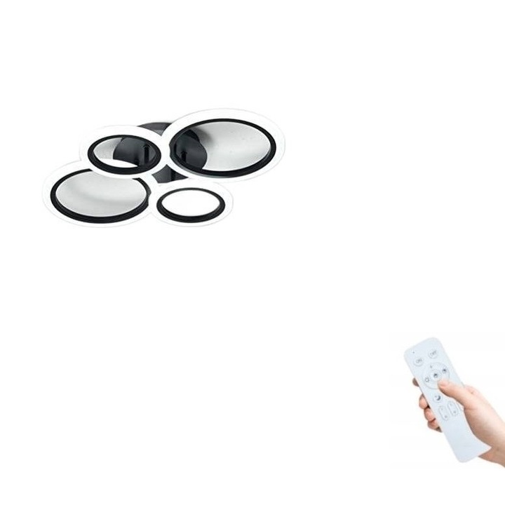 Candelabru LED GiorgioRusso, colectia GRLW03, 72W, lumina neutra/calda/rece, negru/alb, 60x10cm