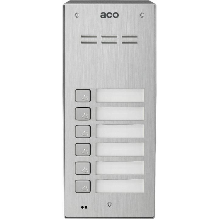 ACO FAM-P-6NPACC NT повърхностен панел за 6 камери, ключ за четене.