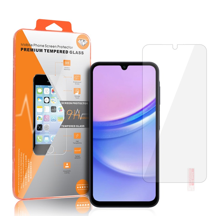 Защитно фолио Orange Glass за Samsung Galaxy A15/Galaxy A15 5G, Прозрачен