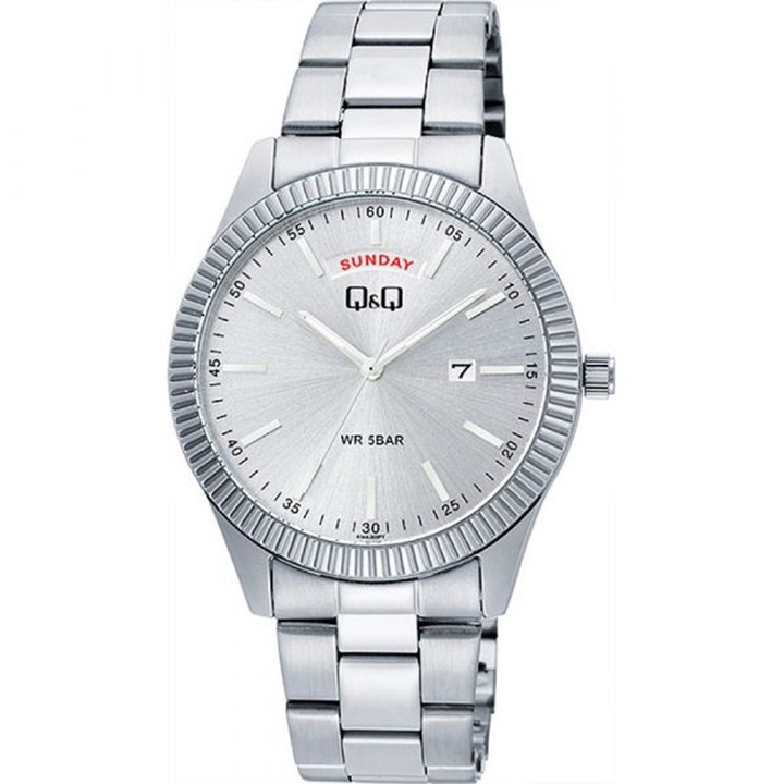 Férfi analóg karóra Q&Q A14A-003PY, ezüst