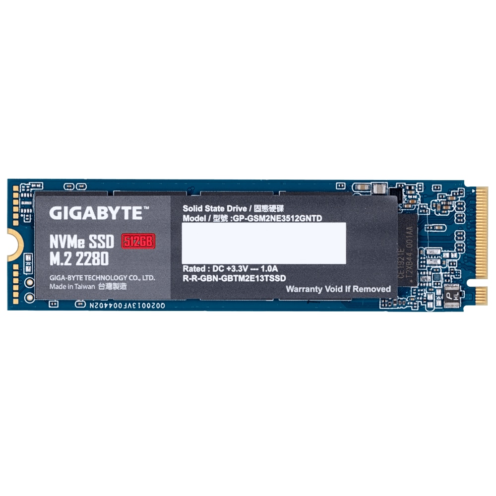 Solid-State Drive (SSD) Gigabyte M.2 Nvme PCIe Gen 3 SSD 512GB GA